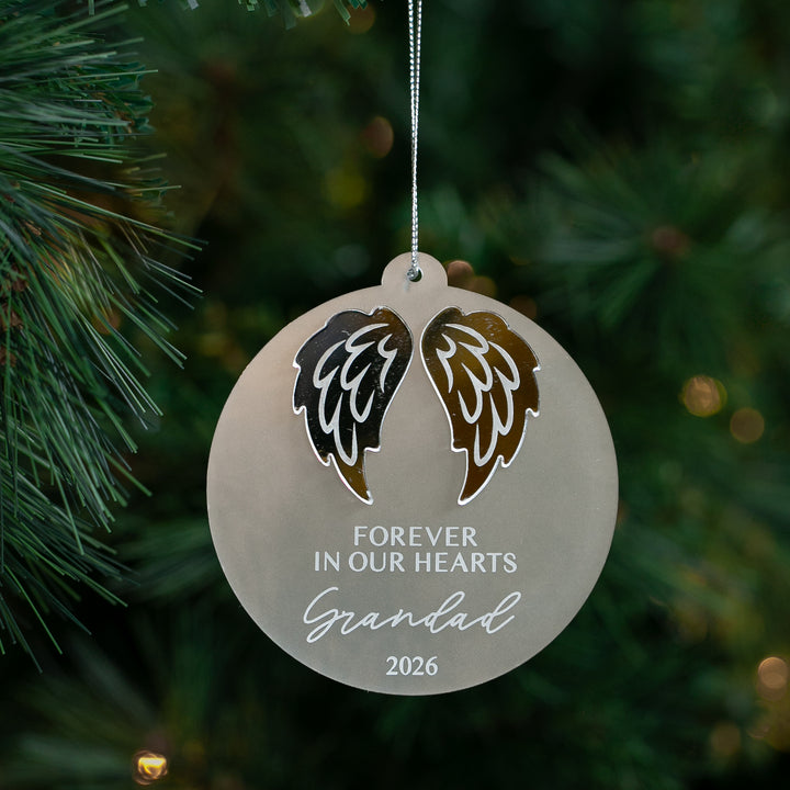 Forever Memorial Personalised Christmas Bauble
