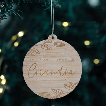 Wooden ornament with &