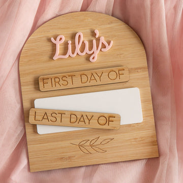 Personalised First Day/Last Day of School Whiteboard