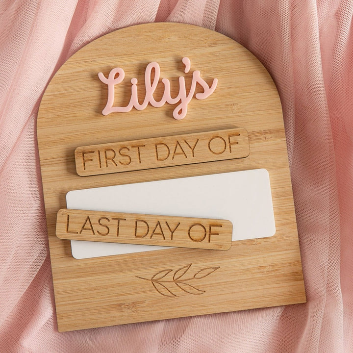 Personalised First Day/Last Day of School Whiteboard