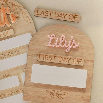 Personalised First Day/Last Day of School Whiteboard