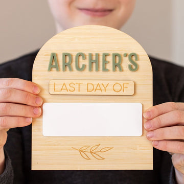 Personalised First Day/Last Day of School Whiteboard