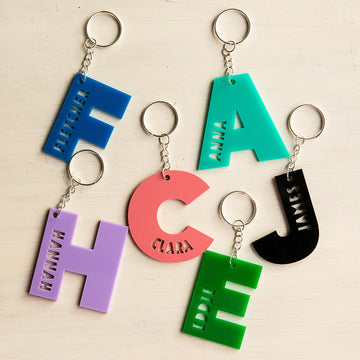 Colour Block Personalised Bag Tag