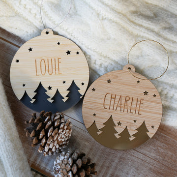 Starscape Personalised Christmas Bauble