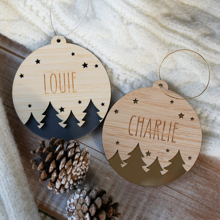 Starscape Personalised Christmas Bauble
