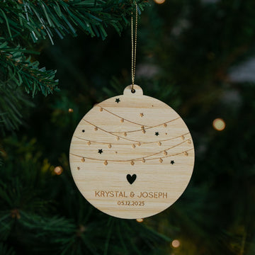 Fairylights Personalised Christmas Bauble