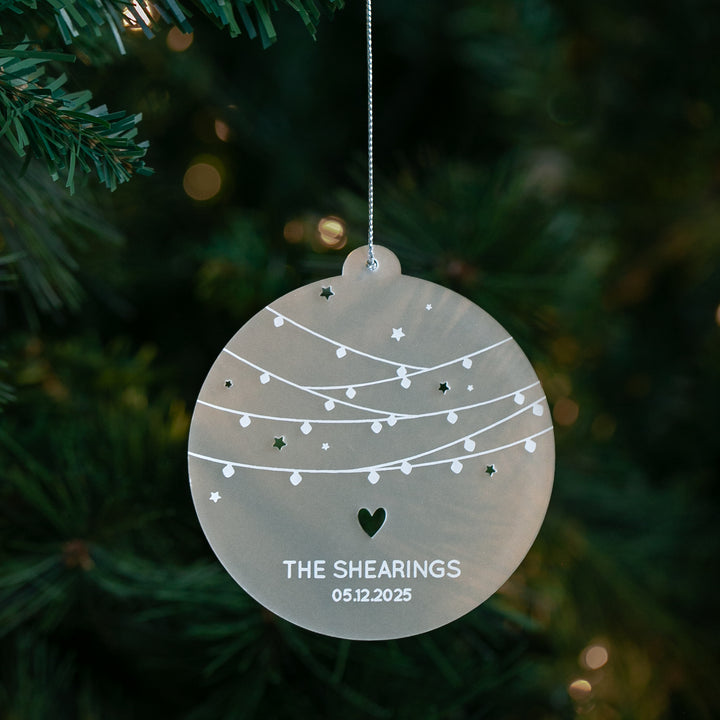 Fairylights Personalised Christmas Bauble