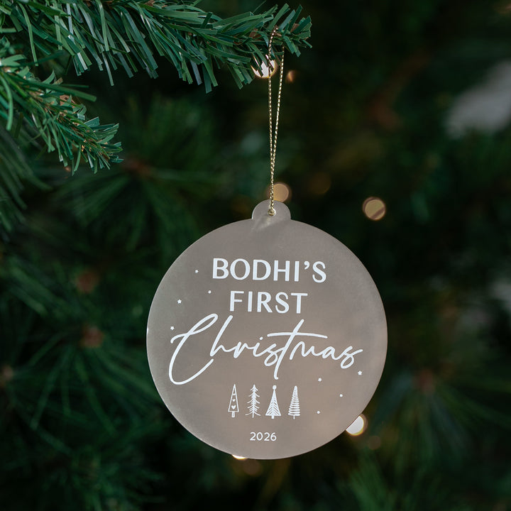Little Pines Personalised First Christmas Bauble