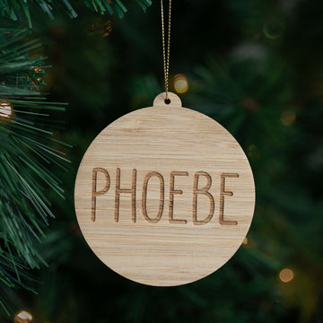 A Simple Personalised Christmas Bauble