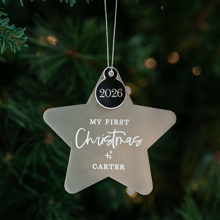 My First Christmas Personalised Star