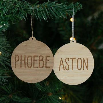A Simple Personalised Christmas Bauble