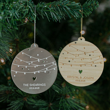 Fairylights Personalised Christmas Bauble