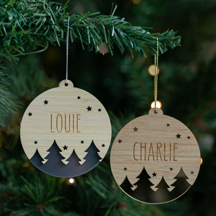 Starscape Personalised Christmas Bauble