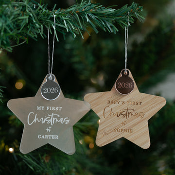 My First Christmas Personalised Star