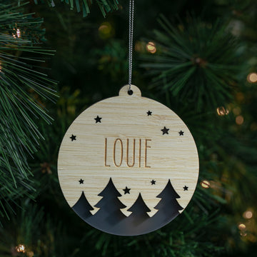 Starscape Personalised Christmas Bauble