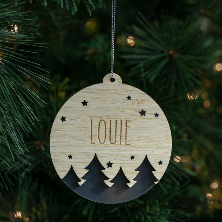 Starscape Personalised Christmas Bauble