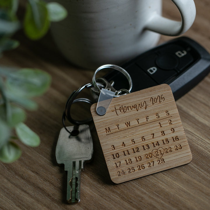 Calendar Key Ring
