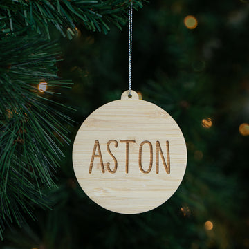 A Simple Personalised Christmas Bauble