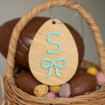Personalised Easter Bow Tag