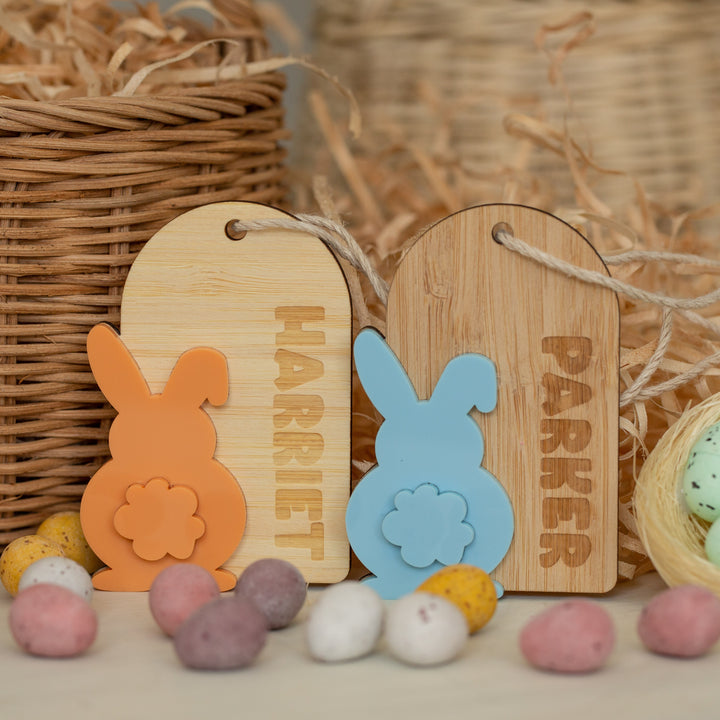 Personalised Cotton Tail Easter Tag