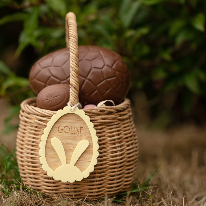 Personalised Peekaboo Bunny Easter Tag