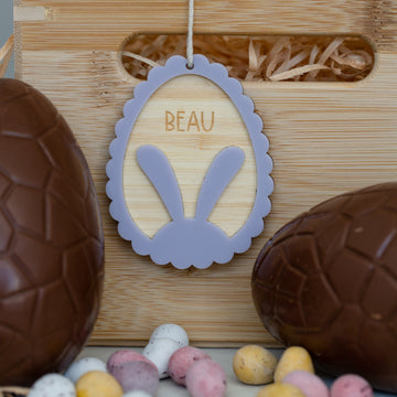 Personalised Peekaboo Bunny Easter Tag