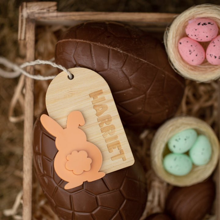 Personalised Cotton Tail Easter Tag