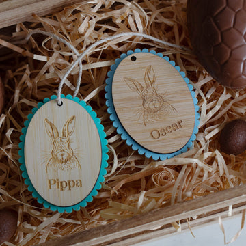 Personalised Portrait Easter Tag