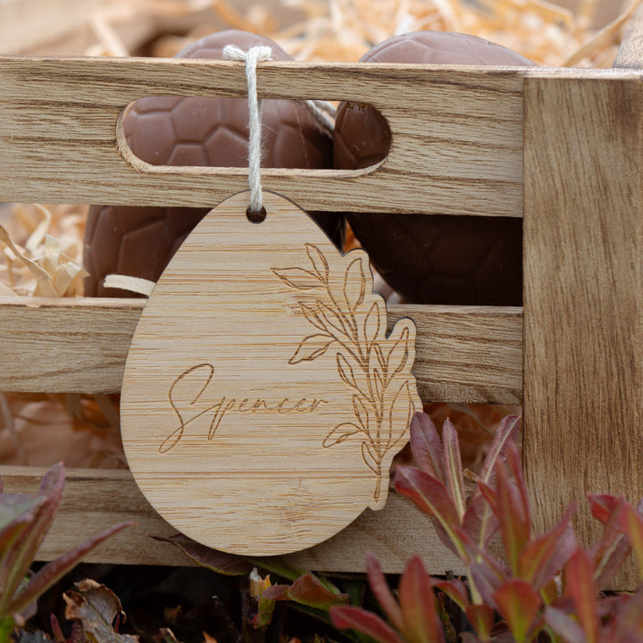 Personalised Wildflower Easter Tag