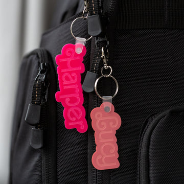 Barbie-inspired Personalised Bag Tag