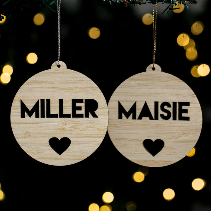 The Original Personalised Christmas Bauble