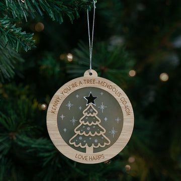 Tree-mendous Teacher Personalised Christmas Bauble