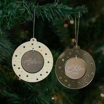 Make a Wish Personalised Christmas Bauble