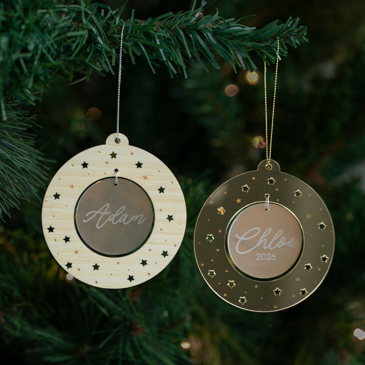 Make a Wish Personalised Christmas Bauble