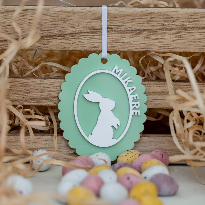 Personalised Cameo Easter Tag