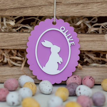 Personalised Cameo Easter Tag