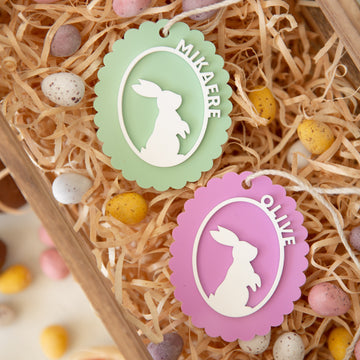 Personalised Cameo Easter Tag