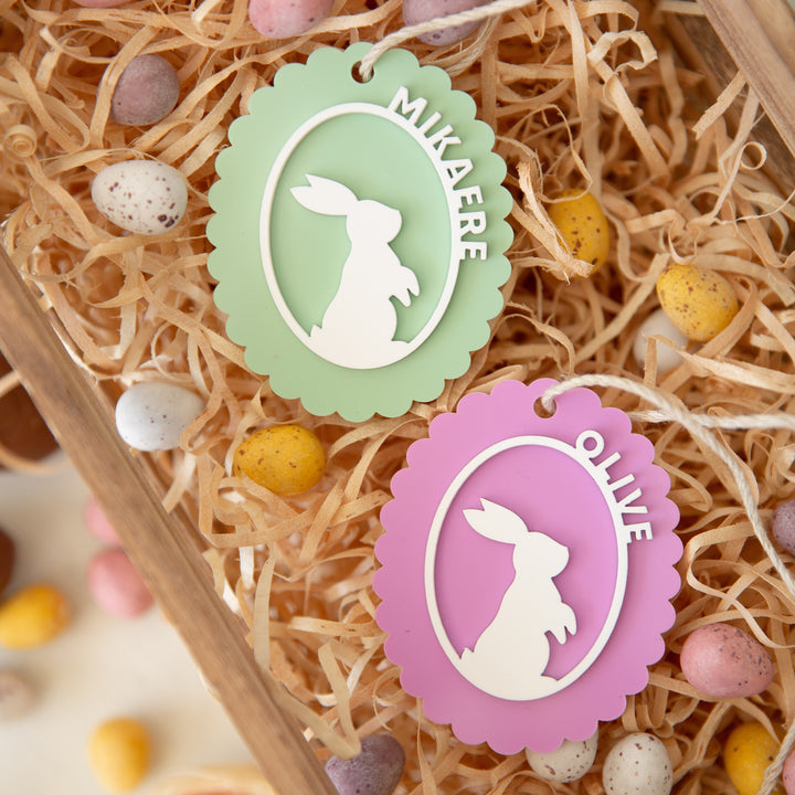 Personalised Cameo Easter Tag
