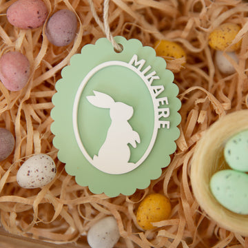 Personalised Cameo Easter Tag