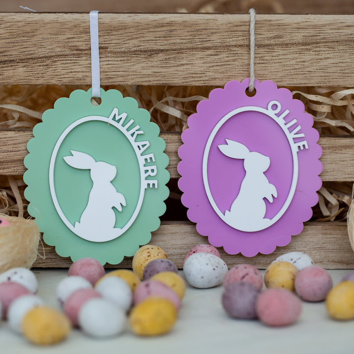Personalised Cameo Easter Tag