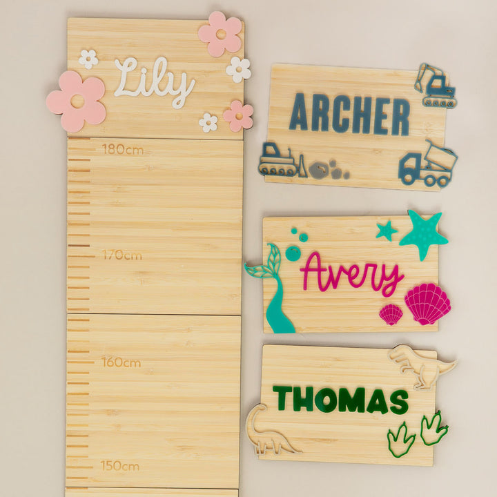 Personalised Height Chart - Single Name