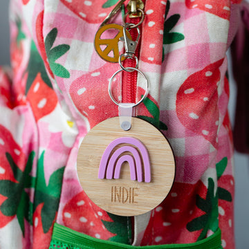 Rainbow Personalised Bag Tag