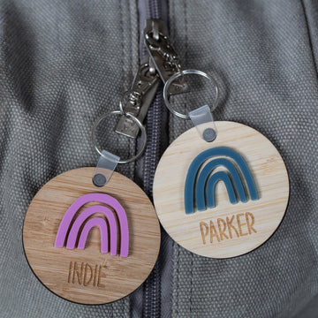 Rainbow Personalised Bag Tag