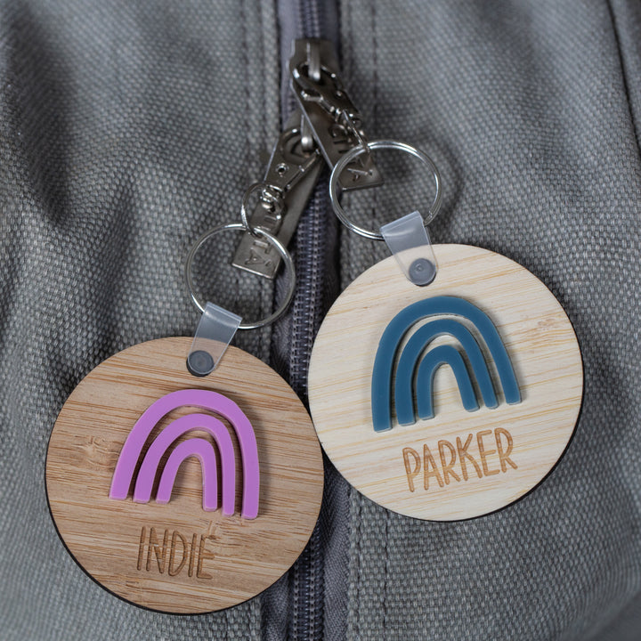 Rainbow Personalised Bag Tag
