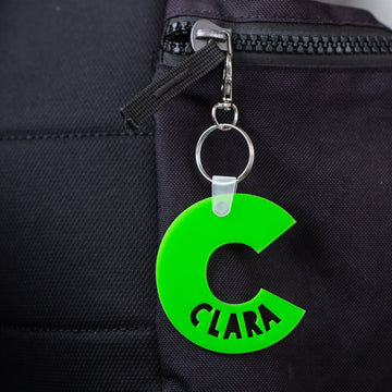 Colour Block Personalised Bag Tag