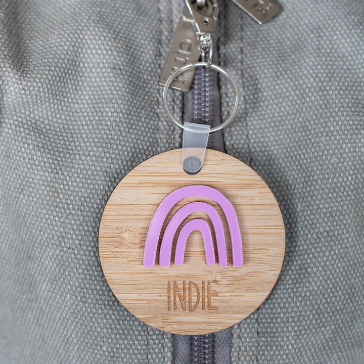 Rainbow Personalised Bag Tag