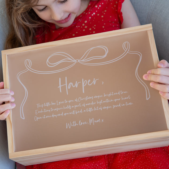 Personalised Christmas Keepsakes Memory Boxes