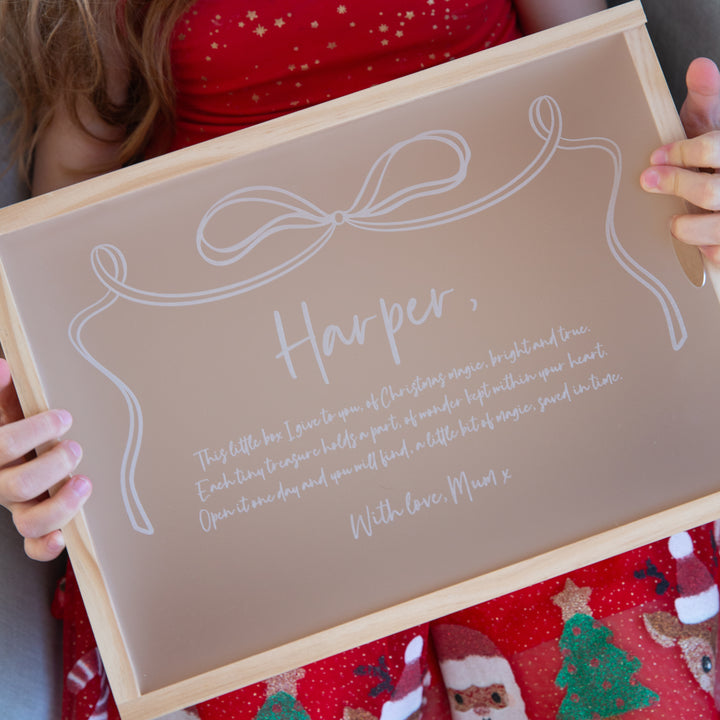 Personalised Christmas Keepsakes Memory Boxes