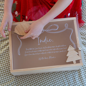 Personalised Christmas Keepsakes Memory Boxes