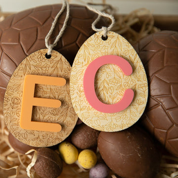 Personalised Meadow Monogram Easter Tag
